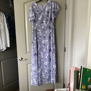 Floral Lavender Maxi Dress